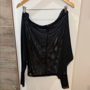 Forever 21 Black Mesh Top